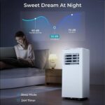 Aire acondicionado portátil 4 en 1 Electactic OL-A016FN06N3 10000 BTU enfría hasta 42 metros cuadrados ventilador deshum