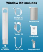 Aire Acondicionado Portátil Electactic OL-BA012C-10CD-C 14000 BTU enfría hasta 65 metros cuadrados modo ventilador y ref