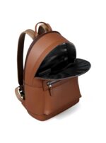 Michael Kors Men's Jet Set Backpack, Silver-Tone Hardware/Matte Pebble Leather/Luggage