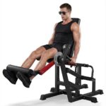 Leg Extension Machine Adjustable Home Gym Strength Trainer Heavy Duty Steel Ergonomic Ankle Restraint Compact Fitness Eq