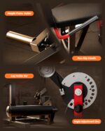 Leg Extension Machine Adjustable Home Gym Strength Trainer Heavy Duty Steel Ergonomic Ankle Restraint Compact Fitness Eq