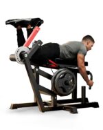 Leg Extension Machine Adjustable Home Gym Strength Trainer Heavy Duty Steel Ergonomic Ankle Restraint Compact Fitness Eq