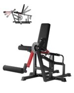 Leg Extension Machine Adjustable Home Gym Strength Trainer Heavy Duty Steel Ergonomic Ankle Restraint Compact Fitness Eq