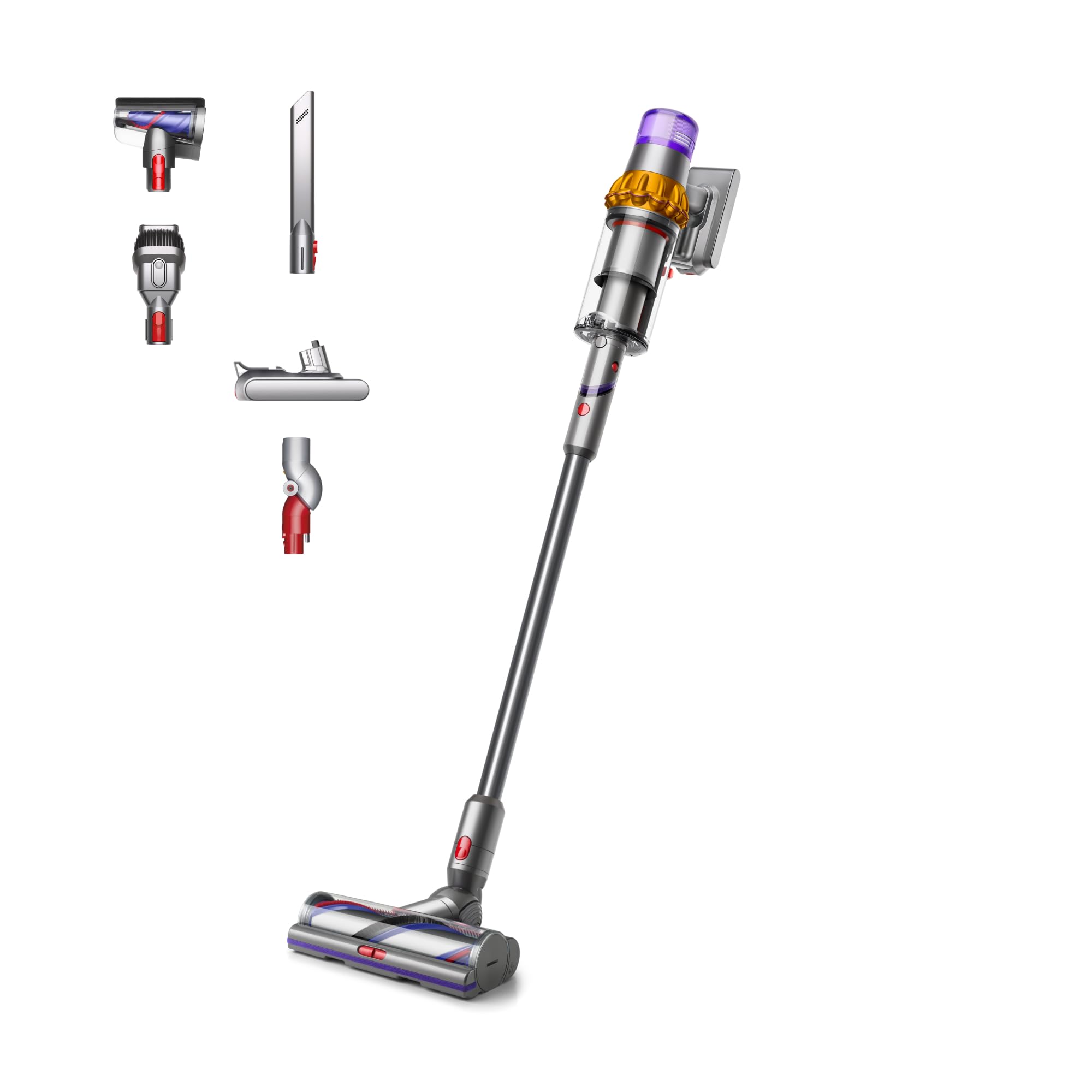 Version 1.0.0 Aspiradora inalámbrica Dyson V15 Detect Pro 626430-01 detección láser succión adaptable