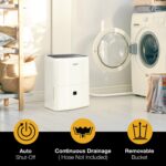 Deshumidificador Whirlpool WHHD501AW 50 Pintas Energy Star, Silencioso 45 dBA, para Casas hasta 3000 pies cuadrados