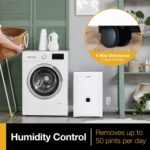 Deshumidificador Whirlpool WHHD501PAW 50 Pintas Energy Star con Bomba para Hogar y Garaje