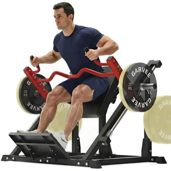 Máquina de fila lineal para gimnasio en casa, máquina de entrenamiento de espalda con fila Smith con placa cargada, equi
