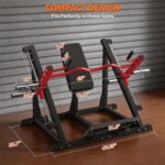 Máquina de fila lineal para gimnasio en casa, máquina de entrenamiento de espalda con fila Smith con placa cargada, equi