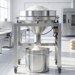 Máquina automática de tamiz de polvo, coctelera eléctrica de tamiz de harina con 40 mallas y 100 mallas de acero inoxida