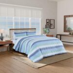 Juego de edredón Darien a rayas Southern Tide WestPoint Home 1C53250 algodón 3 piezas reversible certificado Oeko-TEX az