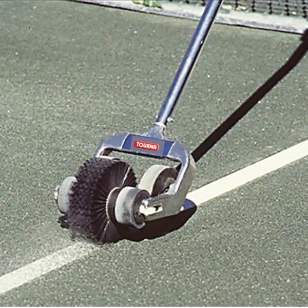 Tourna Barrido de línea para canchas de tenis de arcilla – Cepillo limpiador de línea de aluminio con cerdas duraderas,