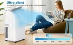 Enfriador evaporativo portátil exterior GarveeLife bgq-sDRL0ApUbg-xBRzb75bJ 14000 BTU refrigeración 3 en 1 deshumidifica
