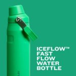 Stanley IceFlow Flip Straw 2.0 Water Bottle 24 OZ | Built-In Straw with Larger Opening | Lightweight & Leak-Resistant |