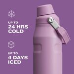 Stanley IceFlow Flip Straw 2.0 Water Bottle 24 OZ | Built-In Straw with Larger Opening | Lightweight & Leak-Resistant |