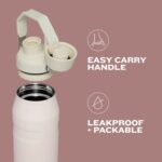Stanley IceFlow Flip Straw 2.0 Water Bottle 24 OZ | Built-In Straw with Larger Opening | Lightweight & Leak-Resistant |