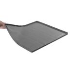 Tapete impermeable bajo lavabo Restaurantware RWT2611DG-MC 22 x 19 pulgadas silicona gris oscuro resistente al calor pro
