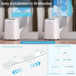 Aire acondicionado portátil ZAFRO YAC-06CPD/PL7 10000 BTU 3 en 1 refrigeración sin drenaje ventilador deshumidificador c