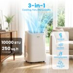 Aire acondicionado portátil ZAFRO YAC-06CPD/PL7 10000 BTU 3 en 1 refrigeración sin drenaje ventilador deshumidificador c