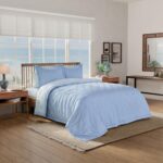 Colcha Reversible Southern Tide Darien WestPoint Home 1C53234 100% algodón rayas azul y blanco tamaño Full Queen certifi