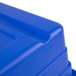 Caja de almacenamiento de alimentos apilable apta para lavavajillas y congelador Restaurantware RWT2449BL-MC plástico 63