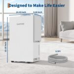 Deshumidificador EliteEdge 150 Pintas/Día para 5,500 Pies² Tanque 5.5L Drenaje Continuo Portátil