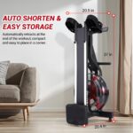 Bicicleta estática magnética PeacefulHues 298 lbs asiento ajustable soporte tablet plateado