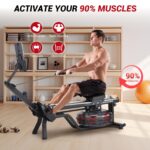 Bicicleta estática magnética PeacefulHues 298 lbs asiento ajustable soporte tablet plateado