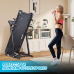 Caminadora Plegable ActiveTrail B0GXFD6BY7 Inclinación Automática -3% a 15% Motor Potente Capacidad 159 kg Riel 50 cm Pl