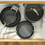 Batería de cocina antiadherente de cerámica All-Clad Groupe SEB E126SA64 HA1 10 piezas gris claro apta para inducción