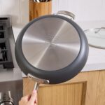 Batería de cocina antiadherente de cerámica All-Clad Groupe SEB E126SA64 HA1 10 piezas gris claro apta para inducción