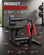 Máquina de empuje de cadera para gimnasio en casa, entrenador de glúteos ajustable, equipo de construcción muscular de g