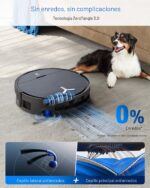 Robot Aspirador y Trapeador ECOVACS DEEBOT X9 PRO OMNI succión 16600 Pa fregona rodillo ZeroTangle 3.0 elevación automát