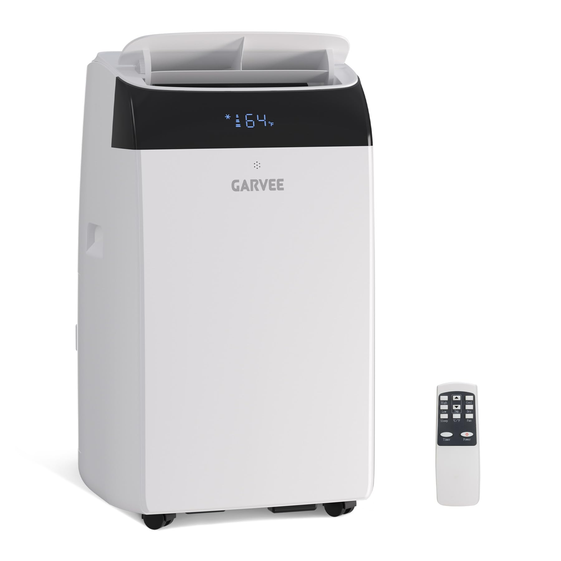 Version 1.0.0 Aire Acondicionado Portátil Inversor Garvee 14000 BTU manguera doble bomba de calor WiFi enfría hasta 65 metros cuadrado