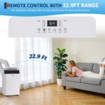 Aire Acondicionado Portátil Inversor Garvee 14000 BTU manguera doble bomba de calor WiFi enfría hasta 65 metros cuadrado
