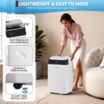 Aire Acondicionado Portátil Inversor Garvee 14000 BTU manguera doble bomba de calor WiFi enfría hasta 65 metros cuadrado