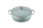 Horno Holandés Redondo Ancho Le Creuset 21179024717041 Hierro Fundido Esmaltado 3.3 Litros Color Sea Salt