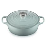 Horno Holandés Redondo Ancho Le Creuset 21179024717041 Hierro Fundido Esmaltado 3.3 Litros Color Sea Salt