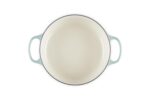 Horno Holandés Redondo Ancho Le Creuset 21179024717041 Hierro Fundido Esmaltado 3.3 Litros Color Sea Salt