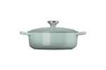 Horno Holandés Redondo Ancho Le Creuset 21179024717041 Hierro Fundido Esmaltado 3.3 Litros Color Sea Salt