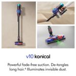 Aspiradora Inalámbrica Dyson Konical V10 626416-01 150 AW filtración HEPA 60 minutos sin cable