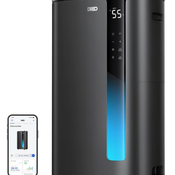 Deshumidificador Inteligente DREO DR-HDH003S 73 Pintas Energy Star 6.0 para Sótano y Hogar hasta 2000 pies²