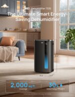 Deshumidificador Inteligente DREO DR-HDH003S 73 Pintas Energy Star 6.0 para Sótano y Hogar hasta 2000 pies²