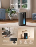 Deshumidificador Inteligente DREO DR-HDH003S 73 Pintas Energy Star 6.0 para Sótano y Hogar hasta 2000 pies²