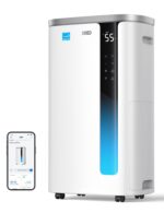 Deshumidificador DREO DR-HDH003S Silver 73 Pintas Energy Star 6.0 para Espacios hasta 2000 pies² Silencioso 42 dB con Ma