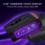 Ratón Inalámbrico Turtle Beach Command Series MC7 TBM-1106-05 pantalla táctil 2.25 pulgadas sensor Owl Eye 30000 DPI 8K