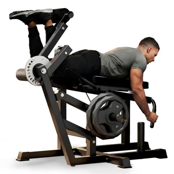 Leg Extension & Curl Machine, 630 Lb Adjustable Leg Curl/Extension Trainer, Seated or Lying Home Gym Equipment, Cable Sy