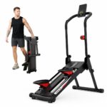 Escaladora Magnética Yoleo Plegable 16 Niveles Resistencia hasta 59 kg Zancada 71 cm Silenciosa con Sensor de Frecuencia