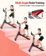 Escaladora Magnética Yoleo Plegable 16 Niveles Resistencia hasta 59 kg Zancada 71 cm Silenciosa con Sensor de Frecuencia