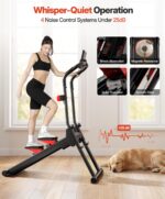 Escaladora Magnética Yoleo Plegable 16 Niveles Resistencia hasta 59 kg Zancada 71 cm Silenciosa con Sensor de Frecuencia