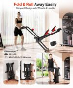 Escaladora Magnética Yoleo Plegable 16 Niveles Resistencia hasta 59 kg Zancada 71 cm Silenciosa con Sensor de Frecuencia